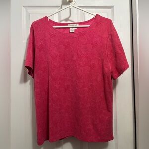 Coldwater Creek Textured Knit Short-Sleeve Top